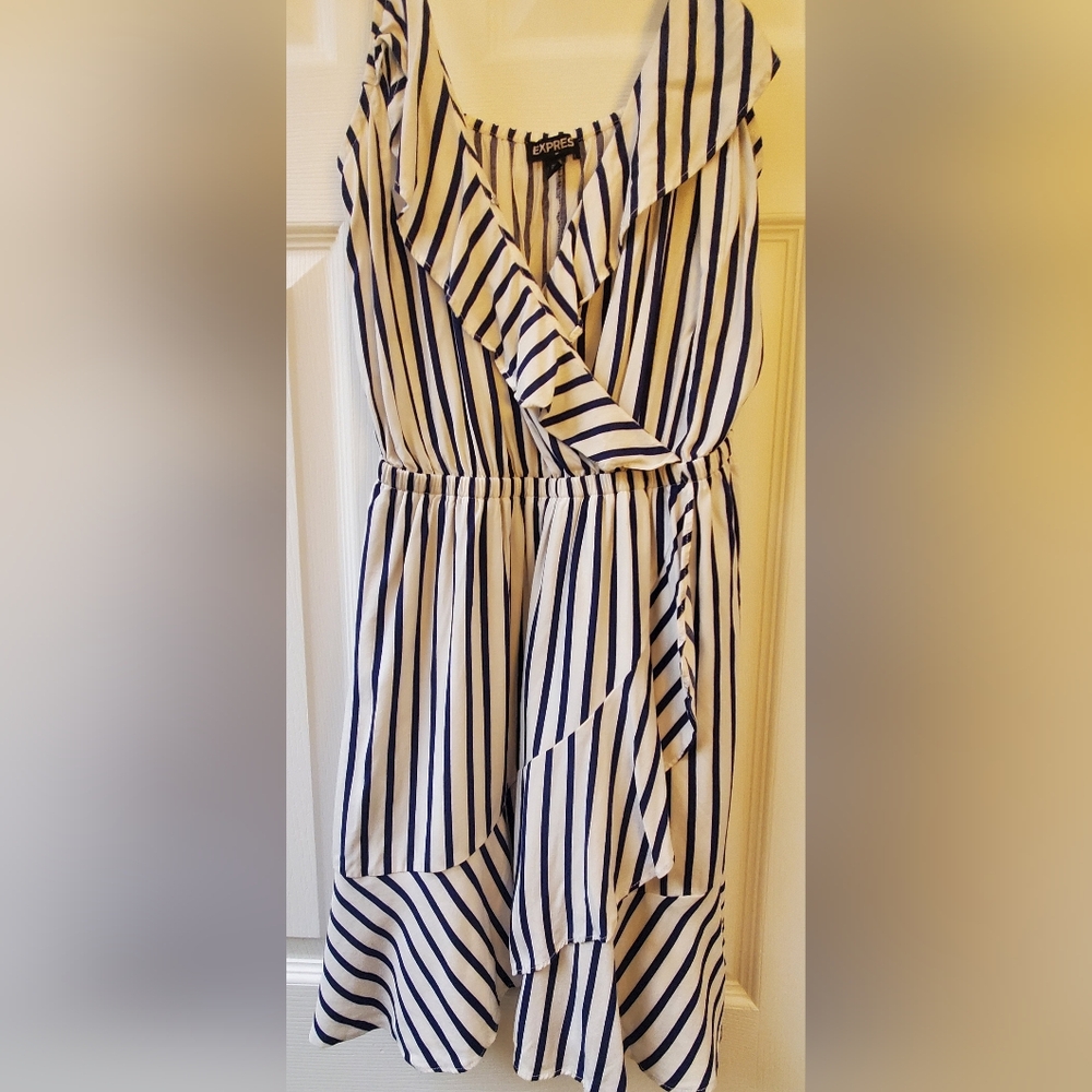 Express Striped Sleeveless Dress